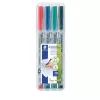Alkoholmentes marker készlet, OHP, 0,4 mm, STAEDTLER Lumocolor® 311 S, 4 különböző szín
