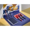 Rollertoll készlet, 0,35 mm, nyomógombos, PILOT Frixion Ball/Frixion Ball Plus, 3különböző szín+One Piece matrica