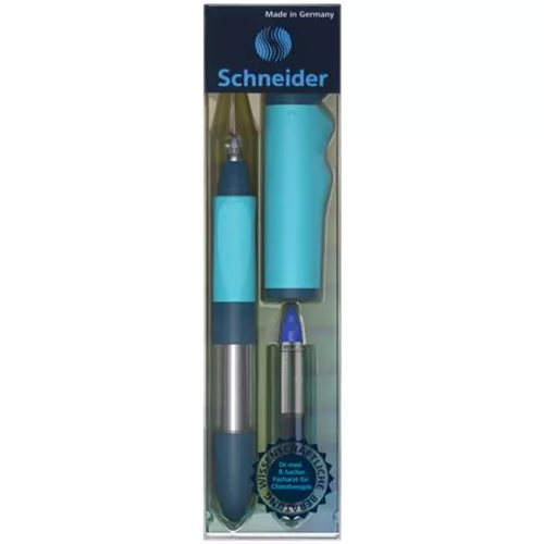 Rollertoll, írástanuló, patronos, M-es, SCHNEIDER Base Senso, kék-türkiz