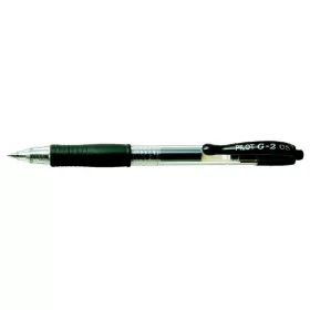 Zseléstoll, 0,25 mm, nyomógombos, PILOT G-2, fekete