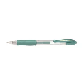   Zseléstoll, 0,32 mm, nyomógombos, PILOT G-2 Metallic, zöld