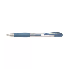 Zseléstoll, 0,32 mm, nyomógombos, PILOT G-2 Metallic, kék
