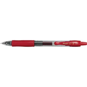Zseléstoll, 0,32 mm, nyomógombos, PILOT G-2, piros