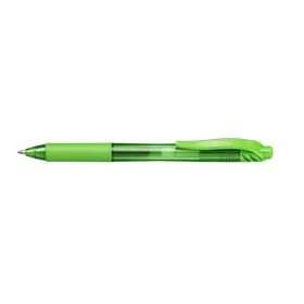   Zseléstoll, 0,35 mm, nyomógombos, PENTEL EnerGelX BL107, világoszöld