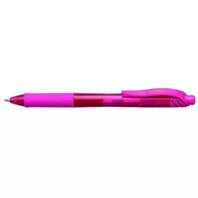   Zseléstoll, 0,35 mm, nyomógombos, PENTEL EnerGelX BL107, rózsaszín