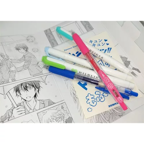 Írószer készlet, ZEBRA Manga Set, One Umbrella, 5 darabos