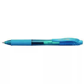   Zseléstoll, 0,35 mm, nyomógombos, PENTEL EnerGelX BL107, világoskék