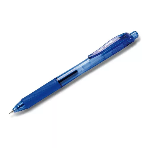 Zseléstoll, 0,25 mm, nyomógombos, PENTEL EnerGelX BLN105, kék