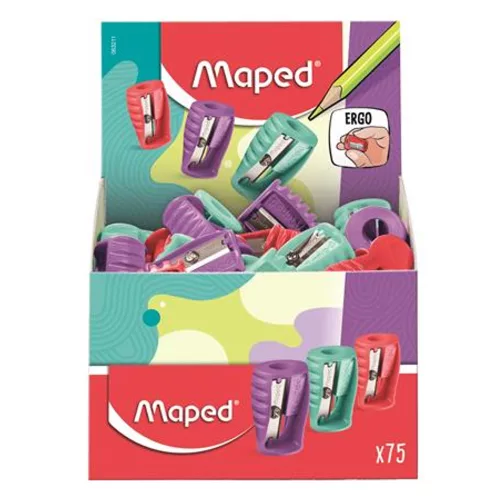 Hegyező display, egylyukú, MAPED Boogy, vegyes színek - 75db