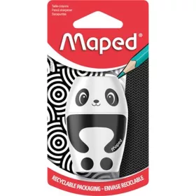   Hegyező, egylyukú, tartályos, MAPED Shakky Fancy, panda és pingvin, vegyes formák