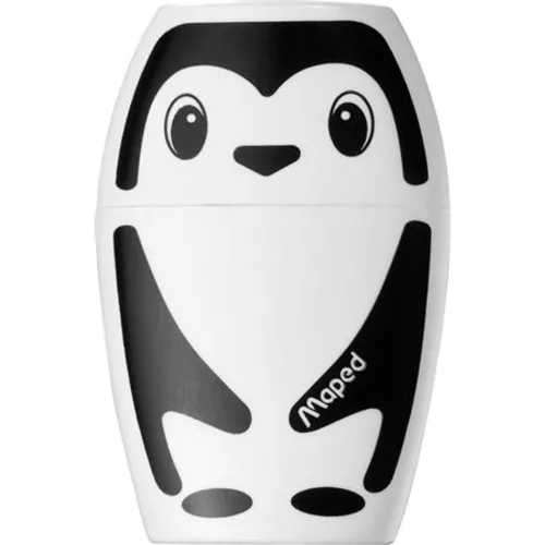 Hegyező, egylyukú, tartályos, MAPED Shakky Fancy, panda és pingvin, vegyes formák