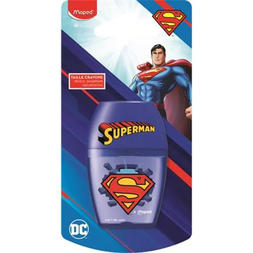 Hegyező, egylyukú, tartályos, MAPED Superman Shaker