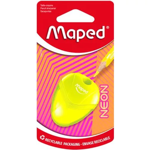 Hegyező, egylyukú, tartályos, MAPED I-Gloo Neon, vegyes színek
