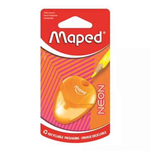Hegyező, egylyukú, tartályos, MAPED I-Gloo Neon, vegyes színek
