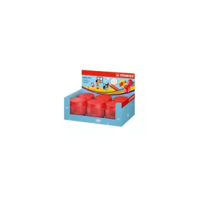   Hegyező display, egylyukú, tartályos, STABILO Woody 3 in 1, piros - 6db