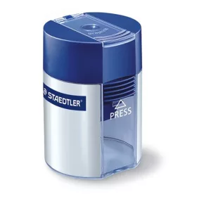 Hegyező, egylyukú, tartályos, STAEDTLER 511, kék