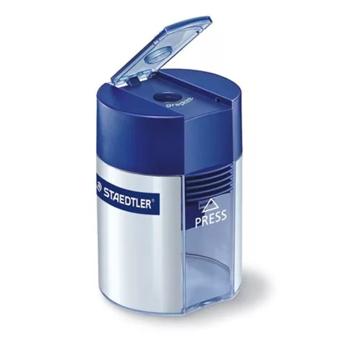 Hegyező, egylyukú, tartályos, STAEDTLER 511, kék
