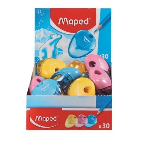 Hegyező display, egylyukú, tartályos, MAPED I-Gloo, vegyes színek - 30db