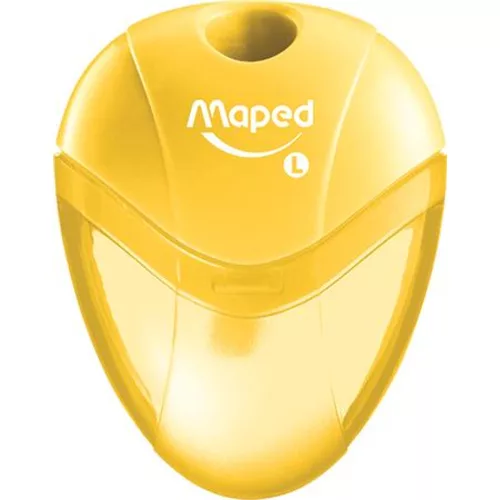 Hegyező, egylyukú, tartályos, balkezes, MAPED I-Gloo, vegyes színek