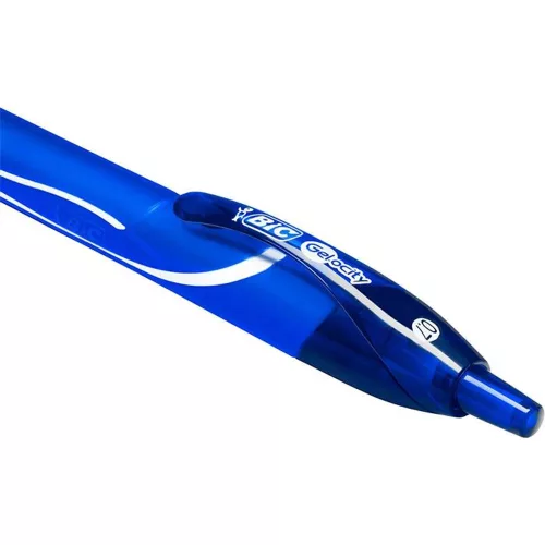 Zseléstoll, 0,3 mm, nyomógombos, BIC Gel-ocity Quick Dry, kék