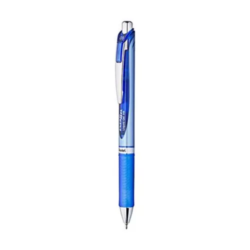 Zseléstoll, 0,25 mm, nyomógombos, PENTEL EnerGel BLN75, kék
