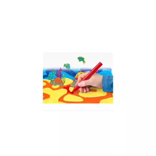 Filctoll készlet, 3 mm, háromszögletű, kimosható, STAEDTLER Noris® jumbo 328-B, 12 különböző szín