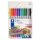 Filctoll készlet, 1-3 mm, kétvégű, kimosható, STAEDTLER Noris® 320, 12 különböző szín