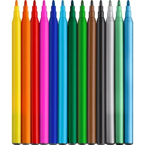 Filctoll készlet, FABER-CASTELL Dinoszaurusz 10 különböző szín + 3 metál