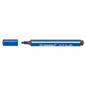 Filctoll, 1,5-2 mm, rugós hegy, STABILO Trio Scribbi, kék