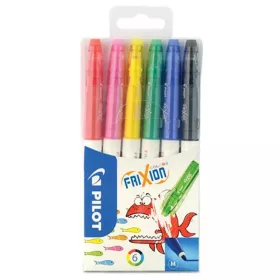   Filctoll készlet, 0,39-0,7 mm, törölhető, PILOT Frixion Colors, 6 különböző szín