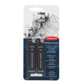 Grafitbél szett, 0,5 mm, HB, 2B, DERWENT Precision