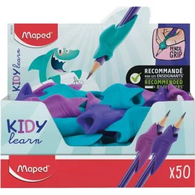   Ceruzafogó, display, MAPED Kidy Learn, cápa, vegyes színek - 50db