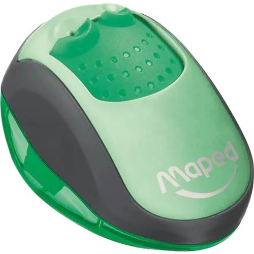 Hegyező display, kétlyukú, tartályos, MAPED Clean, vegyes színek - 24db