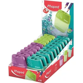   Hegyező display, kétlyukú, tartályos, MAPED Shaker, vegyes színek - 20db