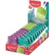 Hegyező display, kétlyukú, tartályos, MAPED Shaker, vegyes színek - 20db
