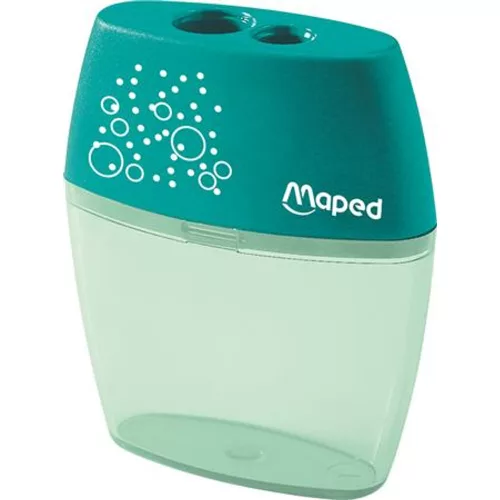 Hegyező display, kétlyukú, tartályos, MAPED Shaker, vegyes színek - 20db