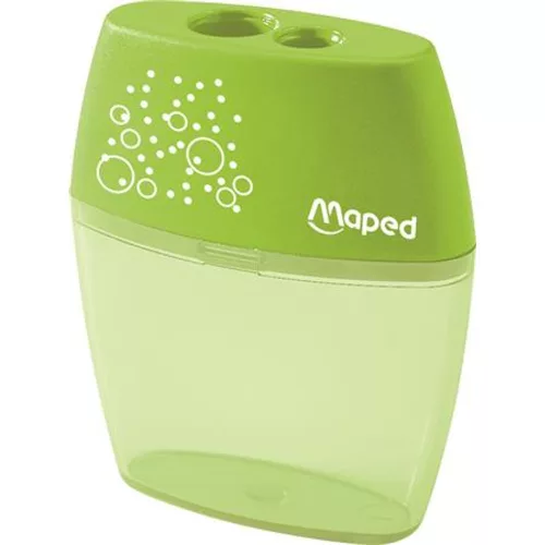 Hegyező display, kétlyukú, tartályos, MAPED Shaker, vegyes színek - 20db