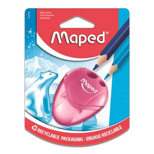 Hegyező, kétlyukú, tartályos, MAPED I-Gloo, vegyes színek