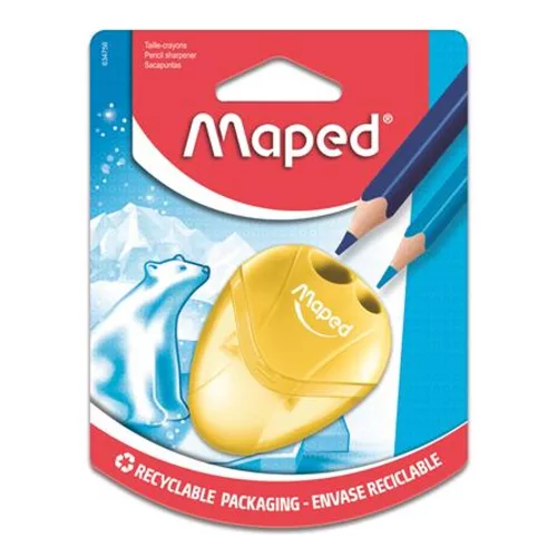 Hegyező, kétlyukú, tartályos, MAPED I-Gloo, vegyes színek
