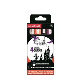   Krétamarker készlet, 1,8-2,5 mm, UNI PWE-5M,Halloween, 4 különböző szín