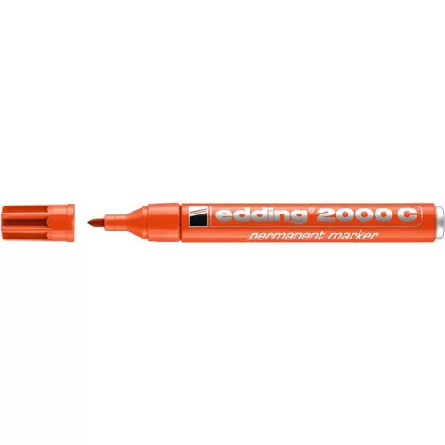 Alkoholos marker, 1,5-3 mm, kúpos, EDDING 2000, narancssárga