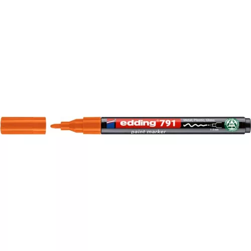 Lakkmarker, 1-2 mm, PCR, EDDING 791, narancs