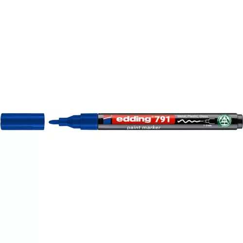 Lakkmarker, 1-2 mm, PCR, EDDING 791, kék