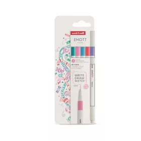   Tűfilc készlet, 0,4 mm, UNI Emott Candy Pop, 5 különböző szín
