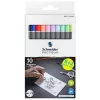 Ecsetirón készlet, hajlékony heggyel, SCHNEIDER Paint-It 070, 10 különböző szín