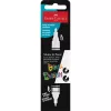 Dekormarker, 1,0/3,0 mm, kétvégű, akril, FABER-CASTELL Shake&Paint, fehér