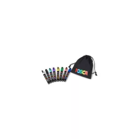   Dekormarker készlet, 1,8-2,5 mm, UNI Posca Pouch PC-5M, 8 különböző szín, tartóval