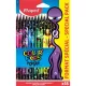 Színes ceruza készlet, háromszögletű, MAPED Color'Peps Monster 18 különböző szín