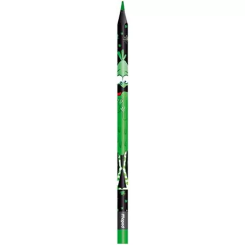 Színes ceruza készlet, háromszögletű, MAPED Color'Peps Monster 18 különböző szín
