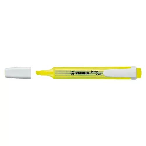 Szövegkiemelő, 1-4 mm, STABILO Swing Cool, sárga